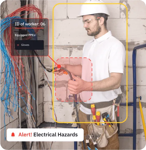 AI detecting a potential hazard