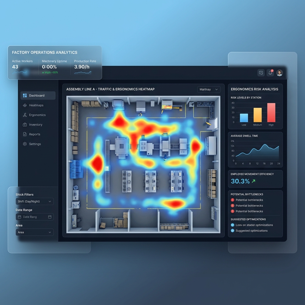 Ergonomics and Heatmap Analytics Dashboard